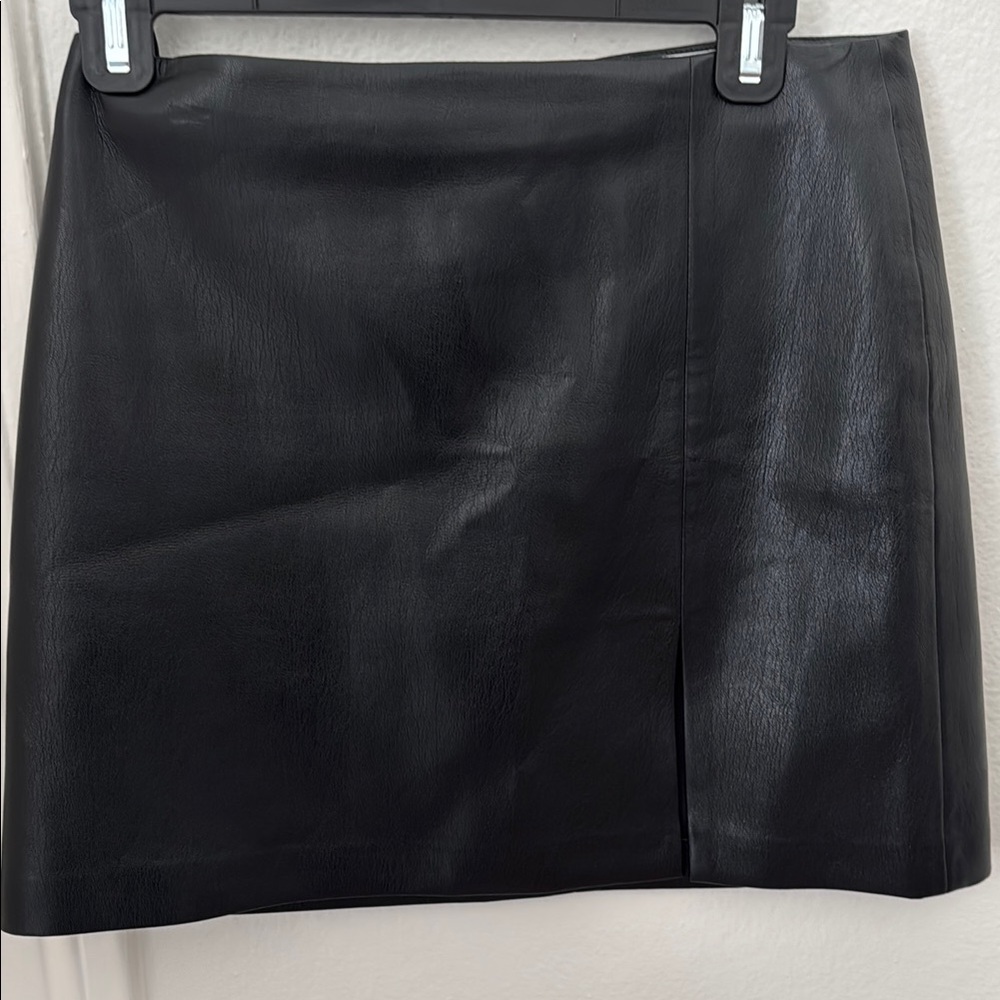 Black Leather Mini Skirt Aritzia